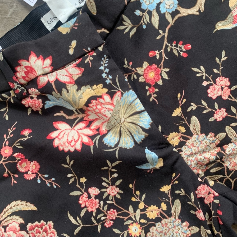 GP & Baker x H&M Floral Birds Print Slacks Pants - Picture 6 of 16
